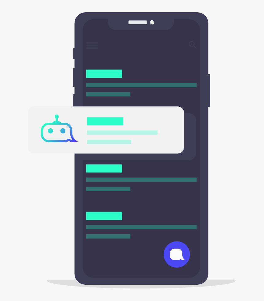 Yak Chatbot On Mobile - Smartphone, HD Png Download, Free Download