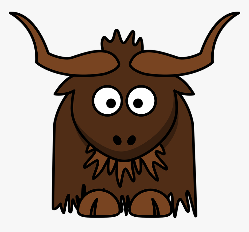 Cartoon Yak Clipart, HD Png Download, Free Download
