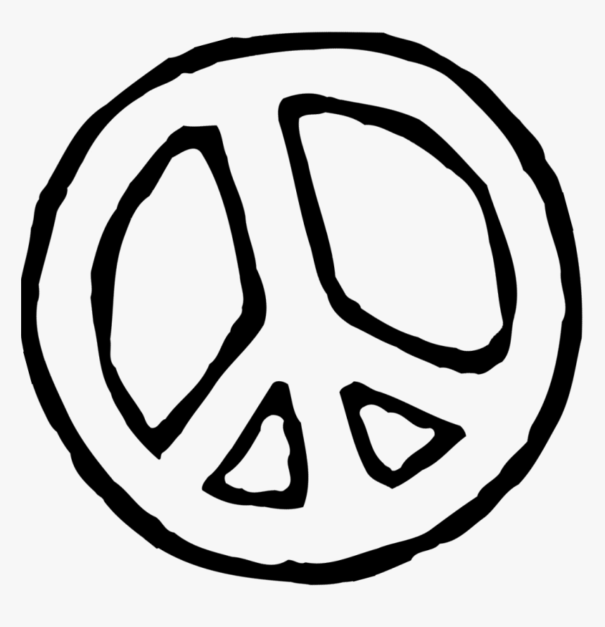 Transparent Hippie Png - Cartoon Peace Sign Clipart, Png Download - kindpng