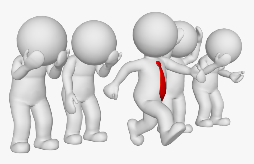 3d Man Png -man With Group - Transparent 3d White Men, Png Download, Free Download