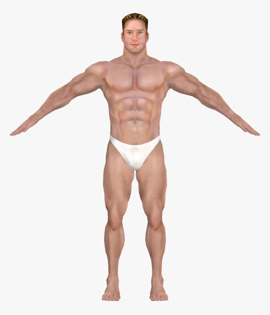 Transparent Man Body Clipart - Billy Herrington 3d Model, HD Png Download, Free Download