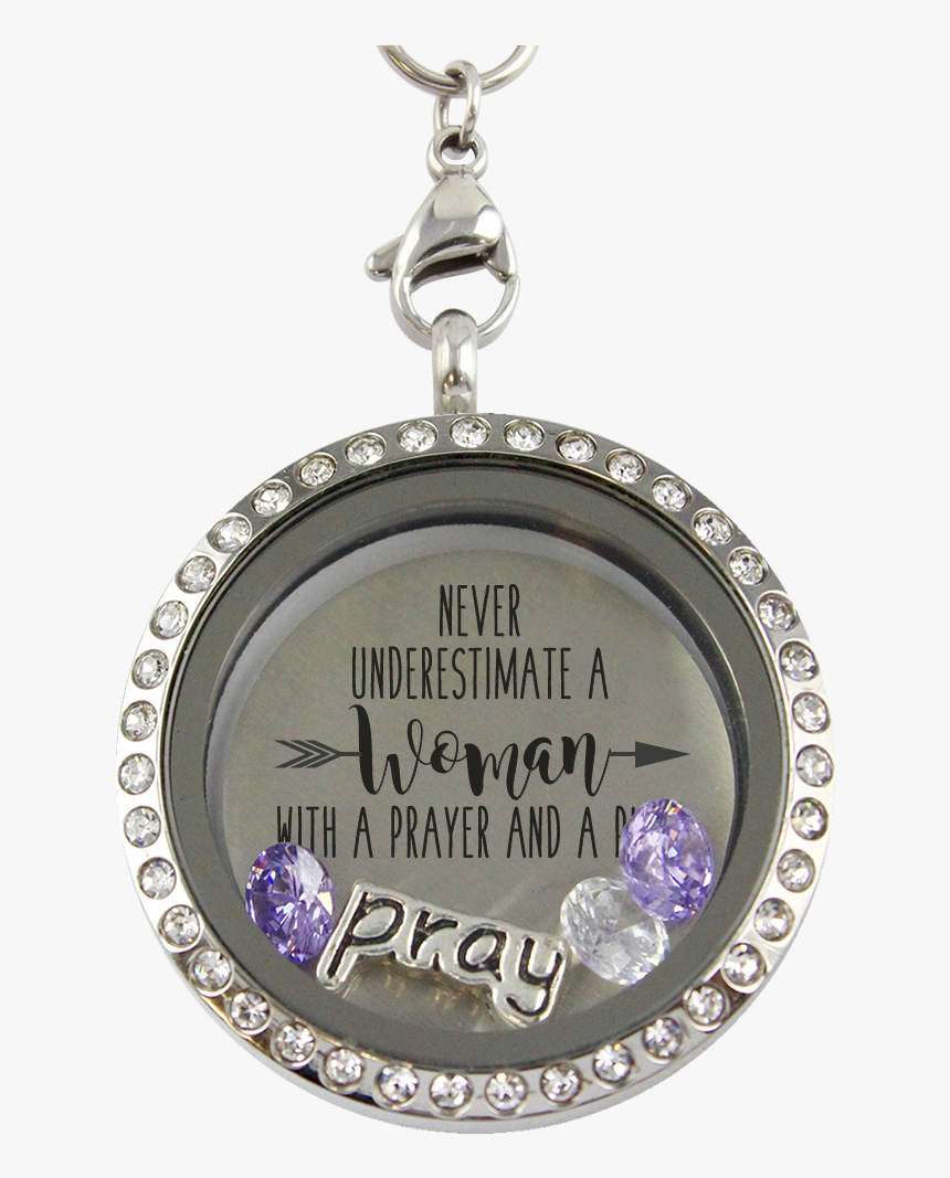 Praying Woman Charm Locket"
 Class= - Locket, HD Png Download, Free Download