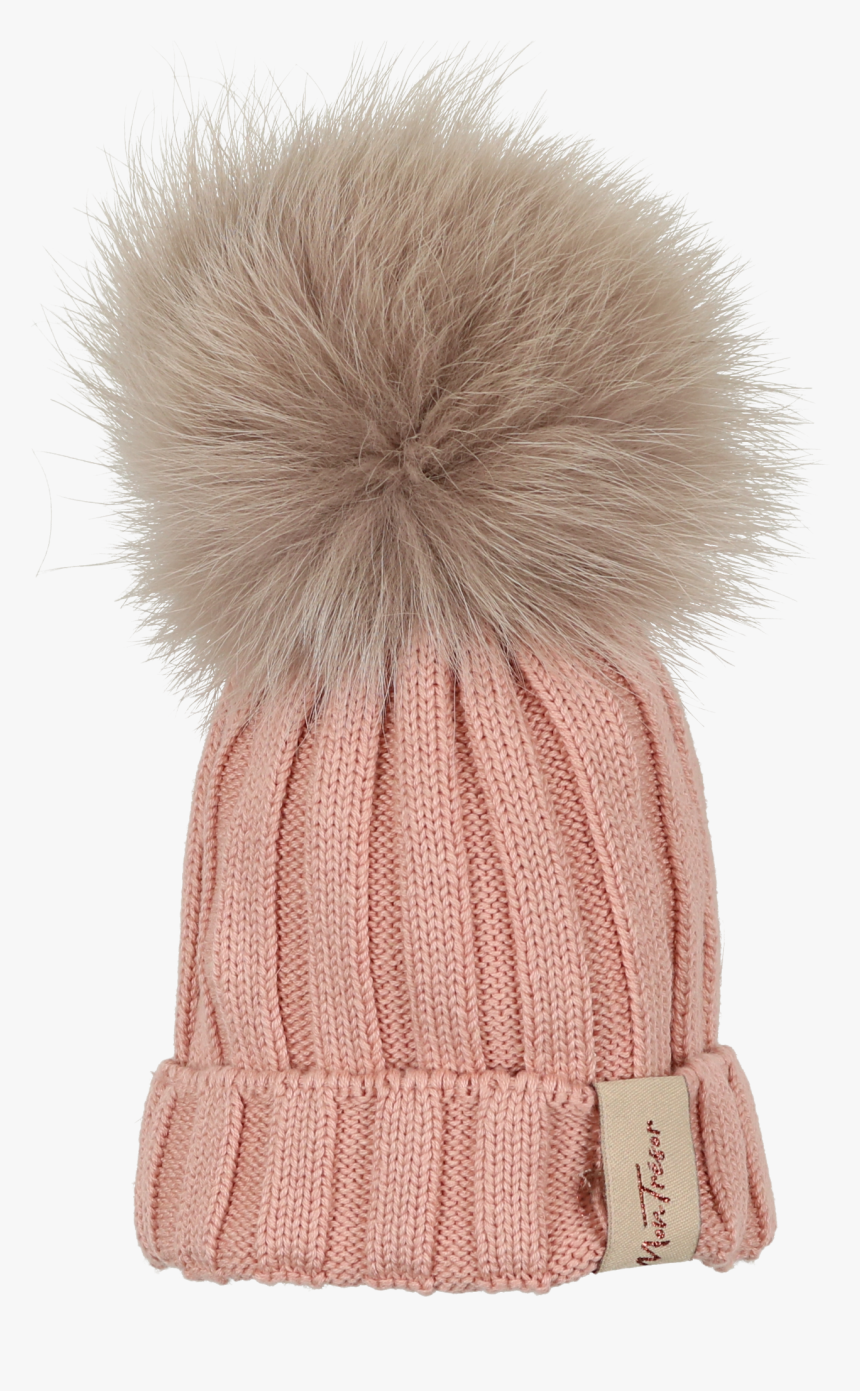 Blush French Knit Hat By Mon Tresor"
 Class= - Beanie, HD Png Download, Free Download