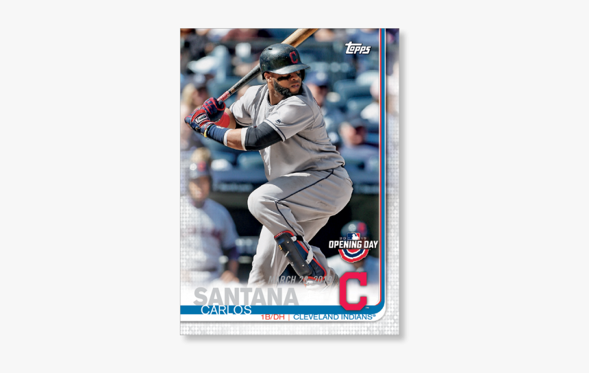 Carlos Santana 2019 Opening Day Baseball Base Poster - Catcher, HD Png Download, Free Download