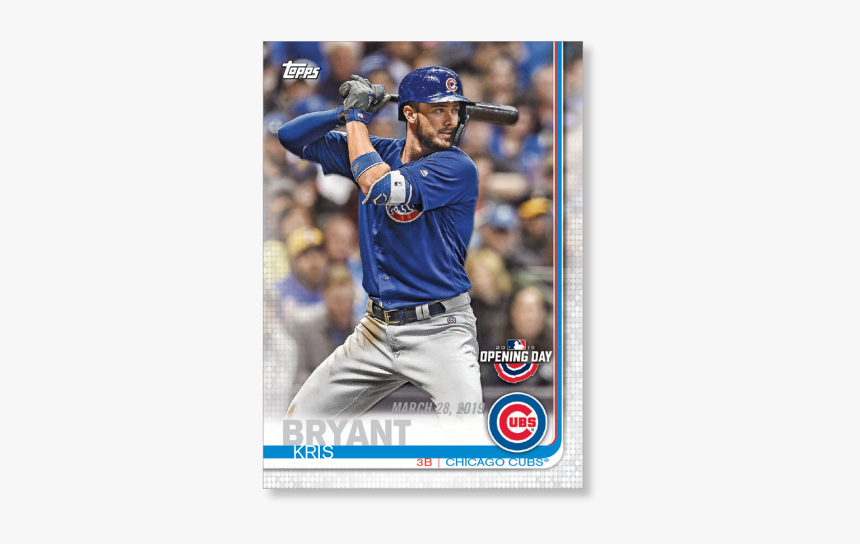 Kris Bryant 2019 Opening Day Baseball Base Poster - Kris Bryant Signed Baseball Card, HD Png Download, Free Download