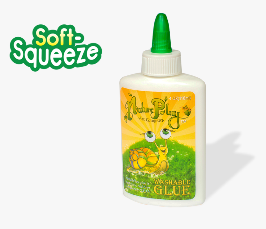 Soft Squeeze Washable School Glue Full 4oz - Bottle, HD Png Download, Free Download