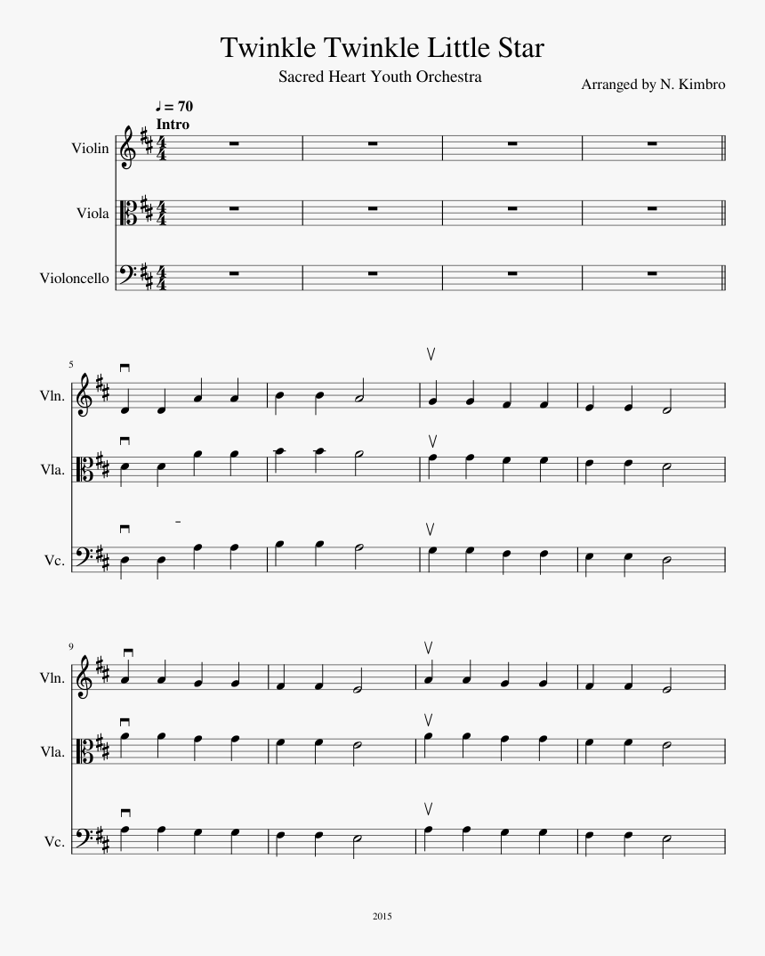 Twinkle Twinkle Little Star Sheet Music Composed By, HD Png Download, Free Download