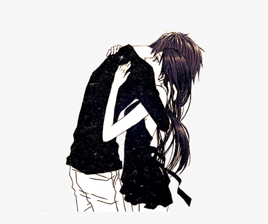 Anime Girl Hugging Boy, HD Png Download, Free Download