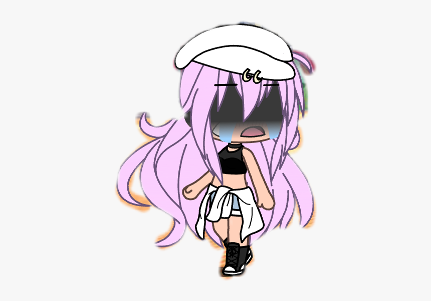 Girl Cry Crying Gacha Cool Gacha Life Girl Hd Png Download Kindpng