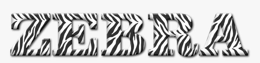 Angle,monochrome Photography,text - Zebra Text Png, Transparent Png, Free Download