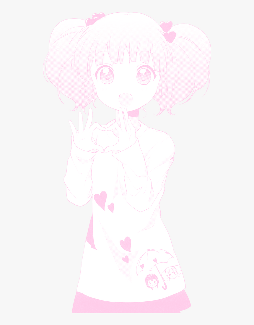 Cute Kawaii My Edit Manga Pink Transparent Manga Edit - Pastel Pink Anime Girl Png, Png Download, Free Download