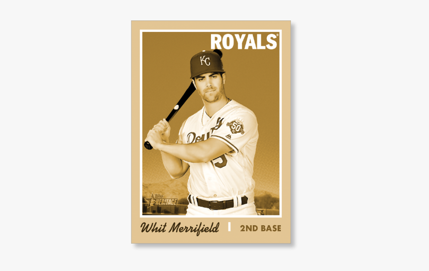 Whit Merrifield 2019 Heritage Baseball Base Poster - Baseball Player, HD Png Download, Free Download