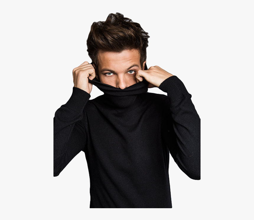 59 Images About Larry Stylinson On We Heart It - Louis Tomlinson In Black, HD Png Download, Free Download