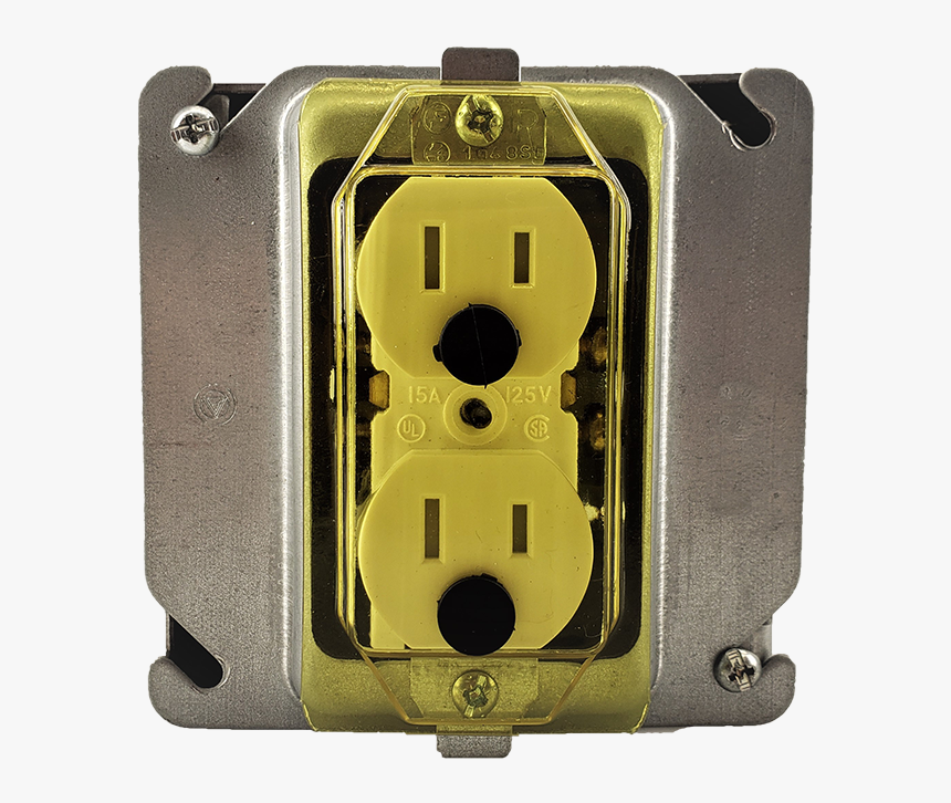 1 Gang Receptacle With Pins - Electronics, HD Png Download, Free Download