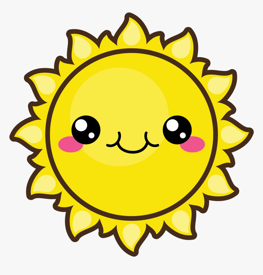 Cute Summer Sun - Clip Art Cute Sun, HD Png Download, Free Download