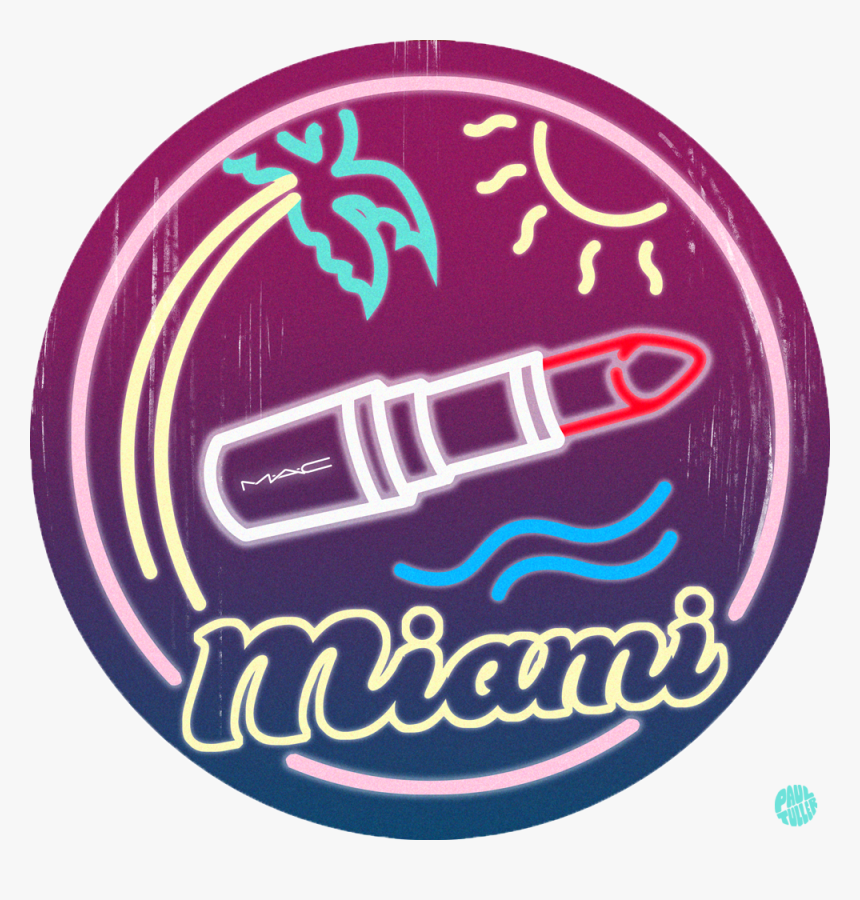 Paul Tuller Mac Cosmetics Miami Illustration Beauty - Emblem, HD Png Download, Free Download