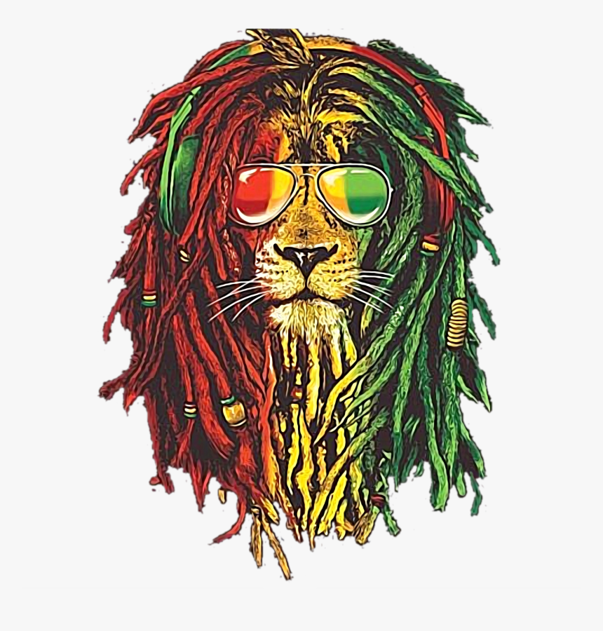 #rasta#lion - Lion Bob Marley, HD Png Download, Free Download