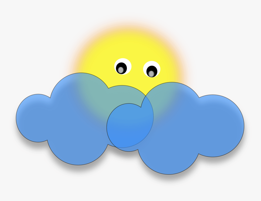 Cloud And Sun Cartoon, HD Png Download, Free Download