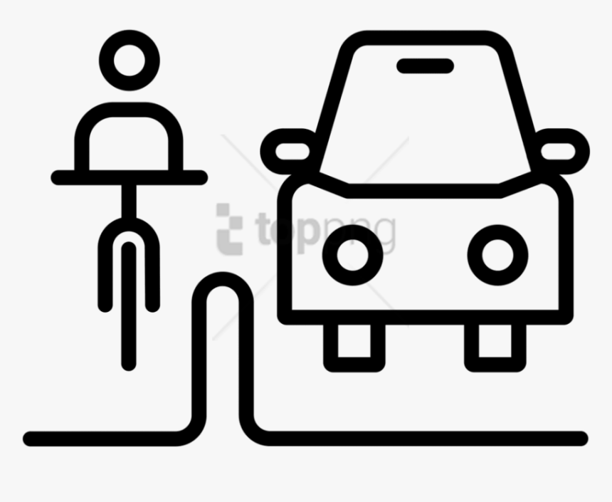 Free Png Bike Lane Icon Png Image With Transparent - Protected Bike Lane Icon, Png Download, Free Download