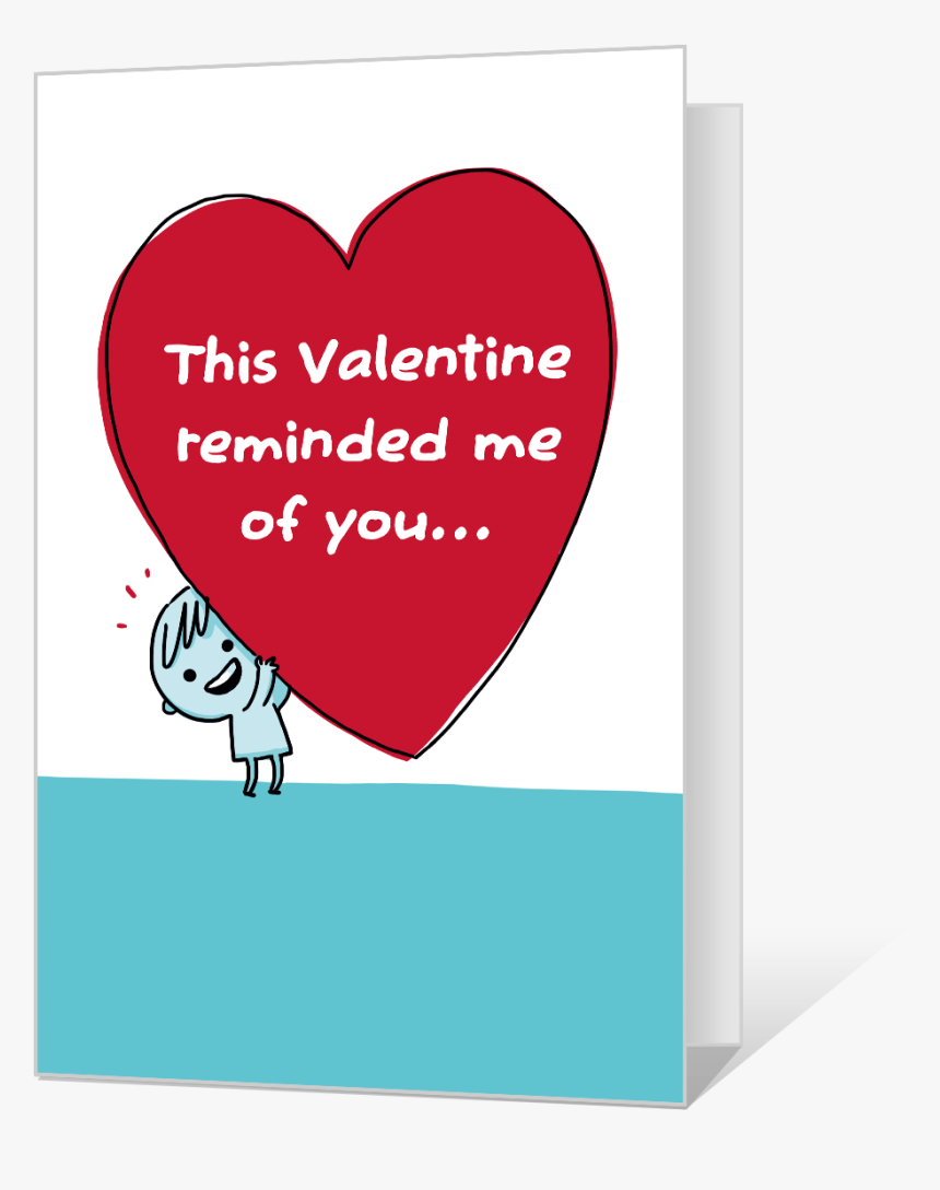 A Big Heart Printable - Printable Valentine Cards, HD Png Download, Free Download