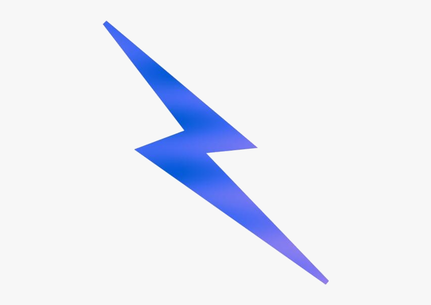 Transparent Lightning Bolt Png Clip Art - Blue Lightning Bolt Transparent, Png Download, Free Download