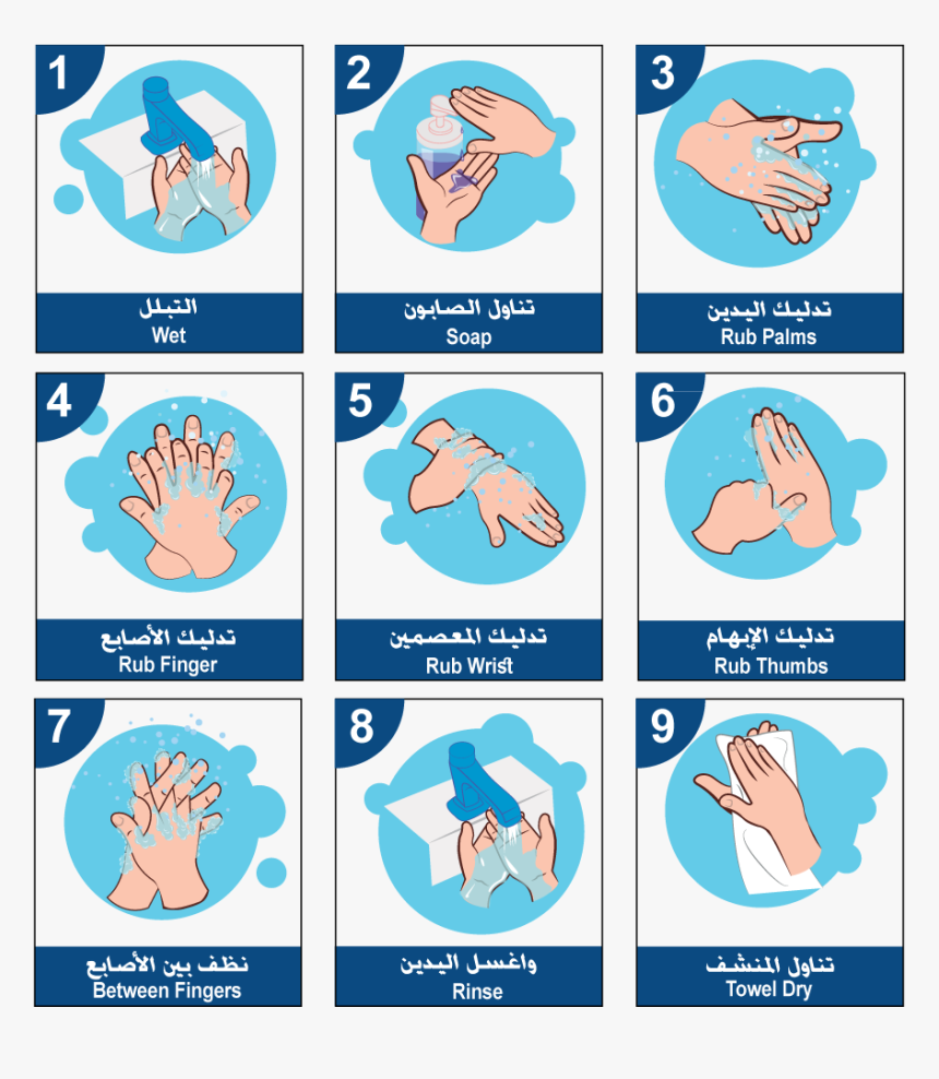 Transparent Hand Sanitizer Clipart - Hand Washing Procedure 2019, HD Png Download, Free Download