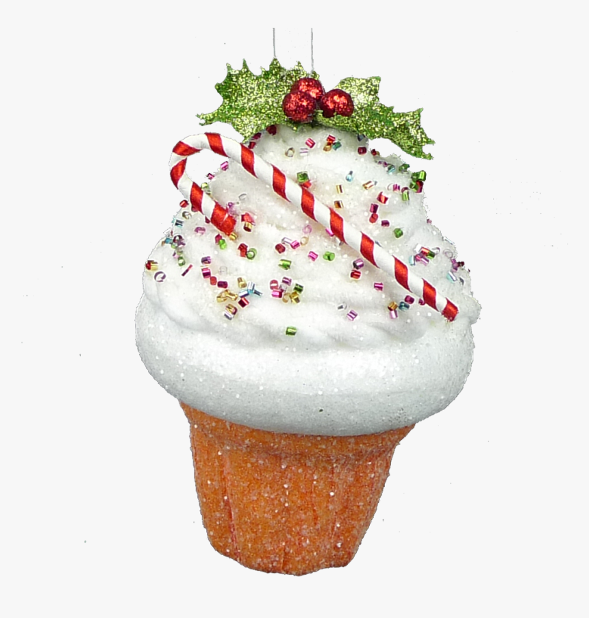 6 - Christmas Decorated Cupcakes Bulbs, HD Png Download, Free Download
