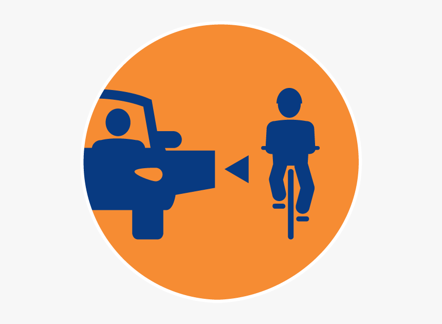 Avoid The Door Zone - Bicycle Safety, HD Png Download, Free Download