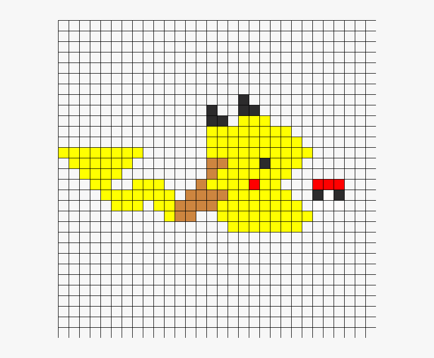Pika Pacman Perler Bead Pattern / Bead Sprite - Pixel Art Logo Superman, HD Png Download, Free Download