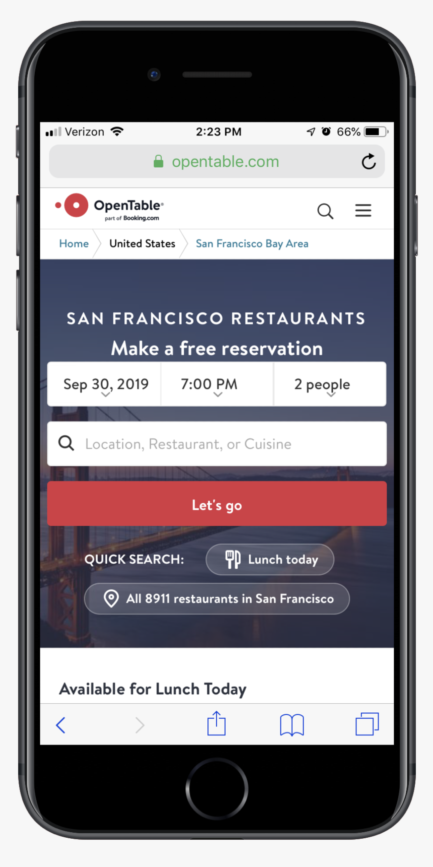 Opentable Location Breadcrumbs - Breadcrumbs Mobile, HD Png Download, Free Download