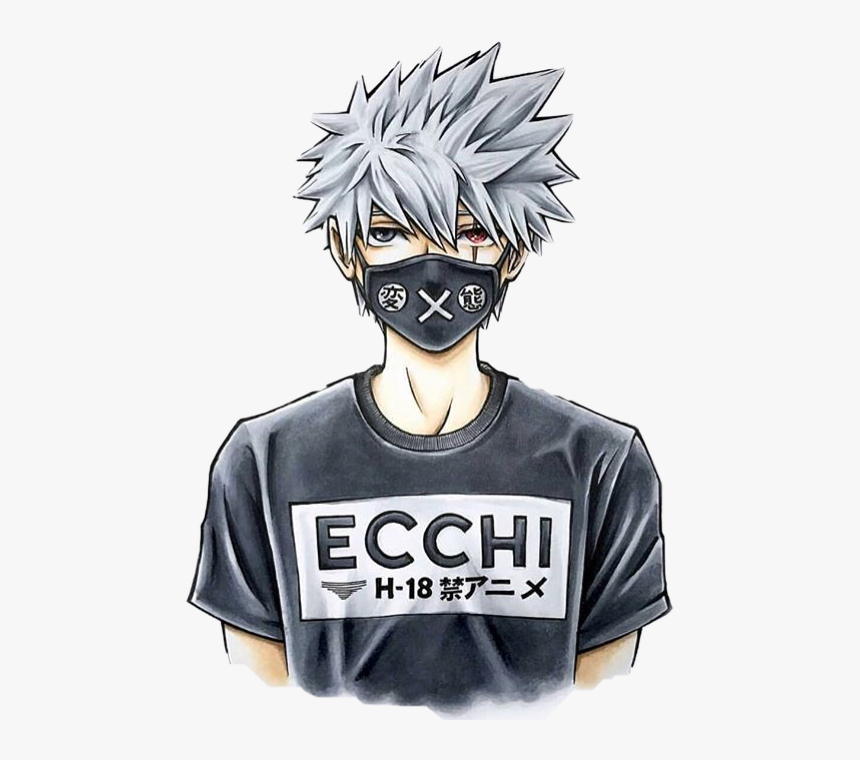 #kakashi #kakashihakate #naruto #hokage #freetoedit - Anime Kakashi Hatake With Ecchi Shirt, HD Png Download, Free Download