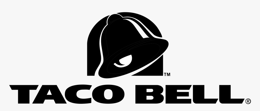 Taco Bell Logo Black And White - Taco Bell, HD Png Download, Free Download