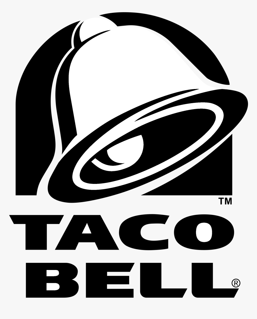 Taco Bell Logo Black And White - Taco Bell, HD Png Download, Free Download