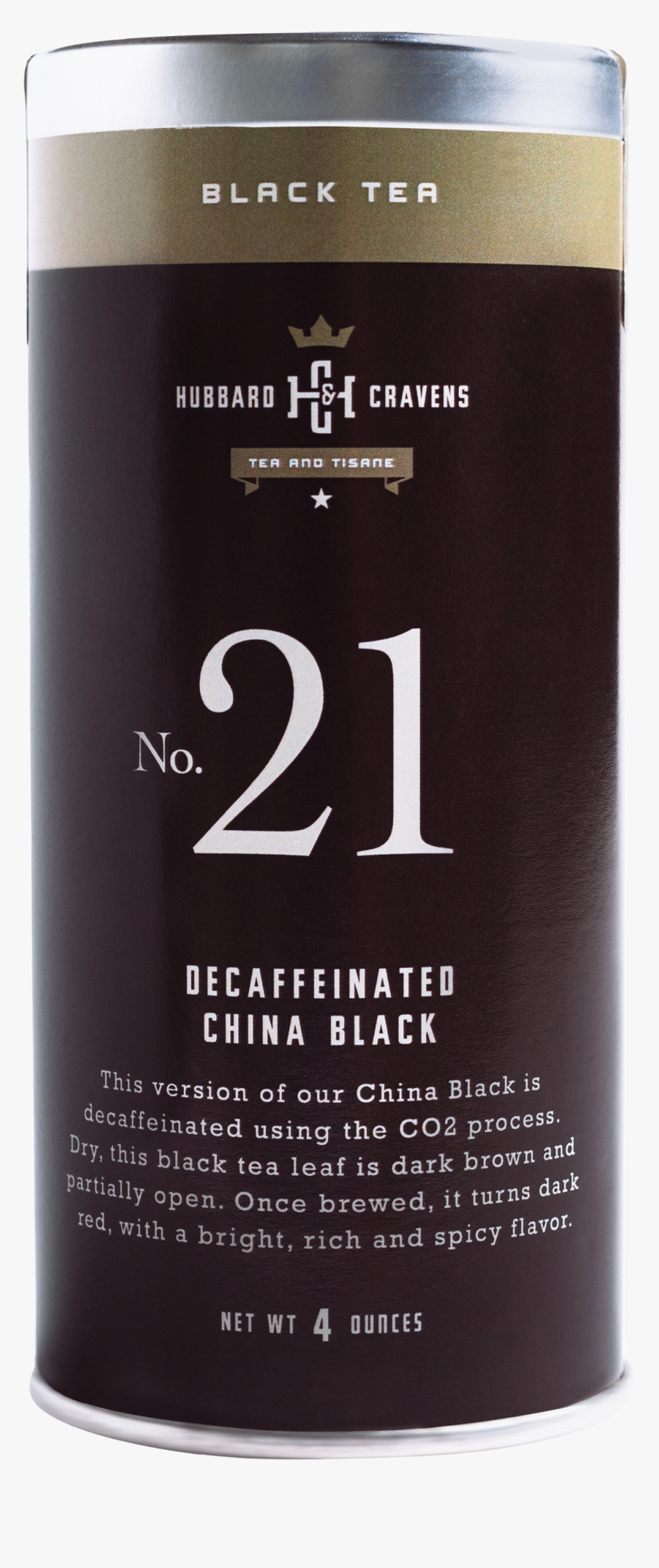 Black Tea, Decaf China Black Tea Tin On Transparent - Stout, HD Png Download, Free Download