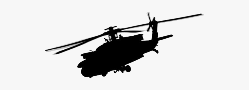 Transparent Army Helicopters Drawing, Army Helicopters - Helicopter Rotor, HD Png Download, Free Download