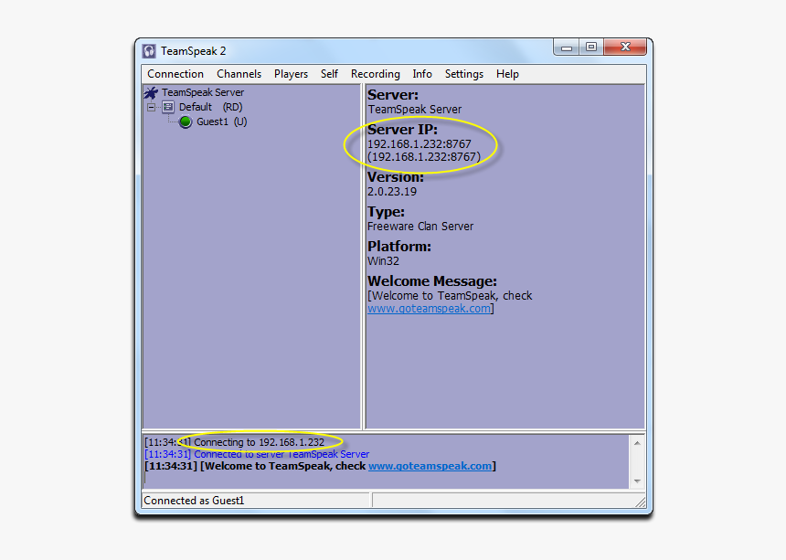 Teamspeak 2- Server Ip - Teamspeak 2, HD Png Download, Free Download