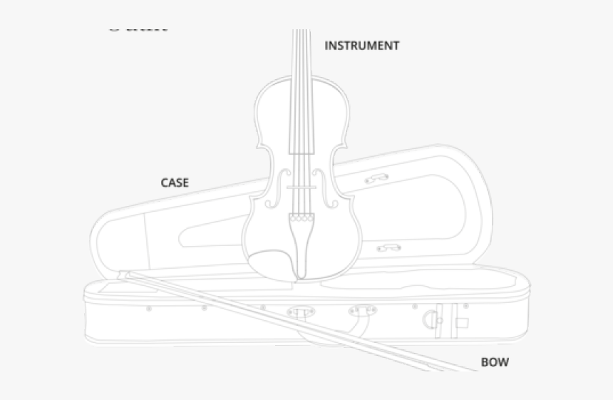 Drawn Violinist Cello Bow - Violin, HD Png Download, Free Download