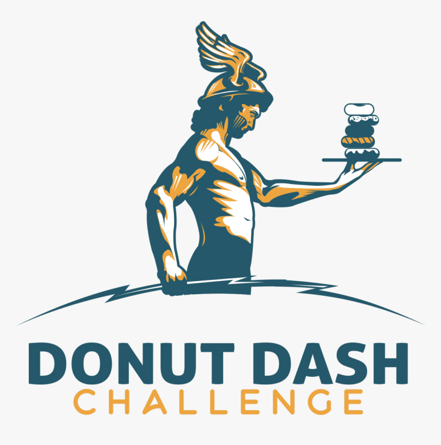 Donut Dash Challenge 5k Colorado Runner Vector Royalty, HD Png Download, Free Download