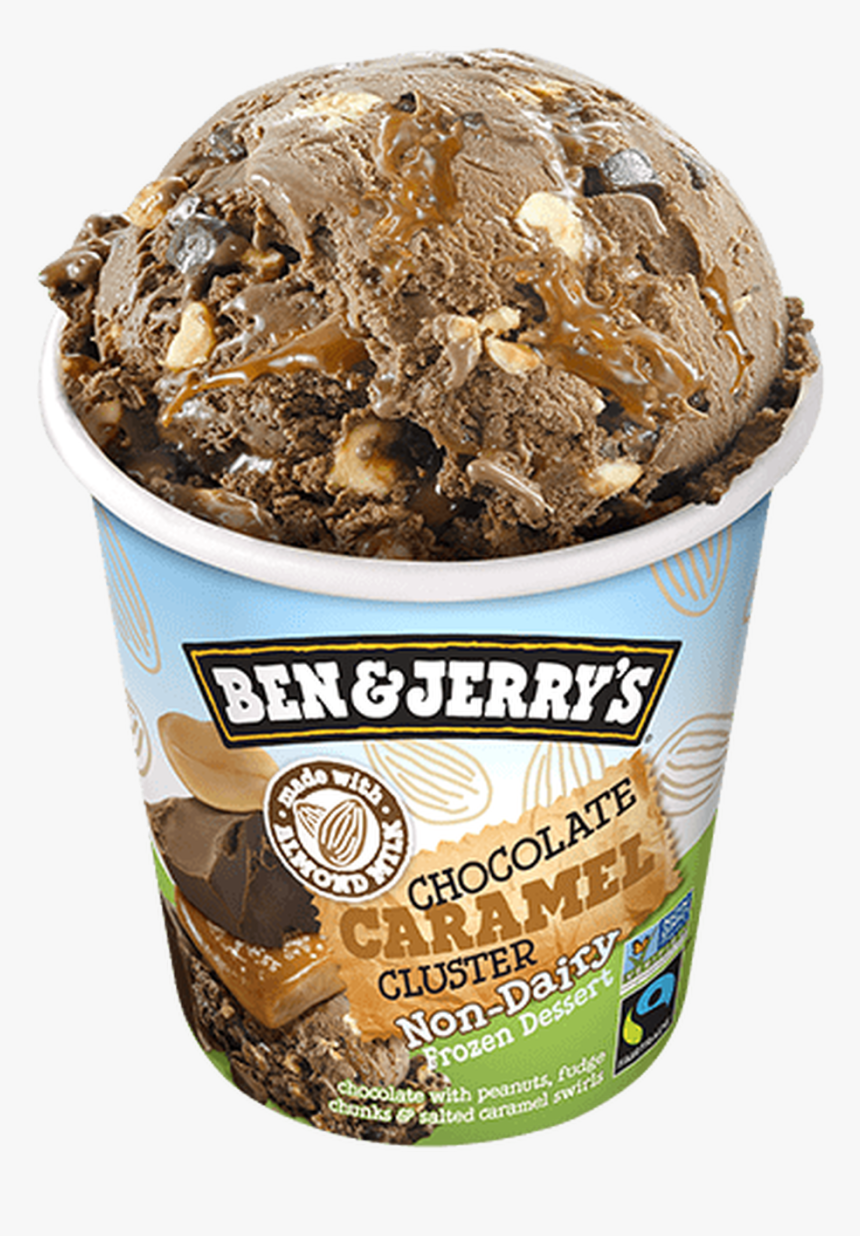 Ben & Jerry"s Non Dairy Chocolate Caramel Cluster, - Ben And Jerry's Non Dairy Cherry Garcia, HD Png Download, Free Download