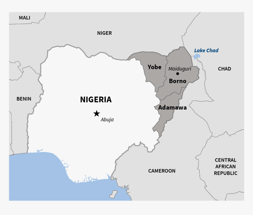 Highly Detailed Map Of Nigeria, HD Png Download, Free Download