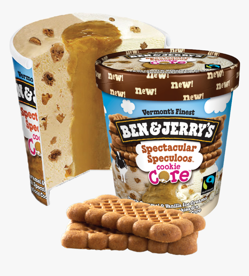 Ben & Jerrry"s Spectacular Speculoos - Ben And Jerry's Nutella Ice Cream, HD Png Download, Free Download