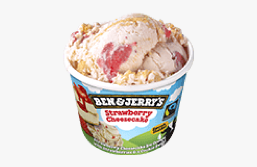 Ben & Jerry Strawberry Cheese Cake 100 Ml - Ben And Jerry's Strawberry Cheesecake, HD Png Download, Free Download