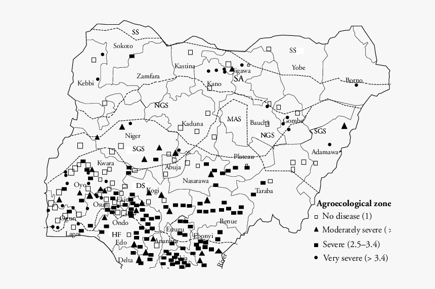 Distribution Of Crops In Nigeria, HD Png Download, Free Download