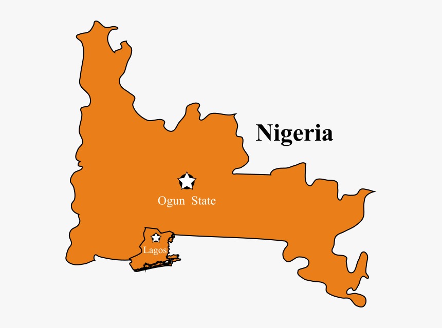 Ogun And Lagos States - Map, HD Png Download, Free Download