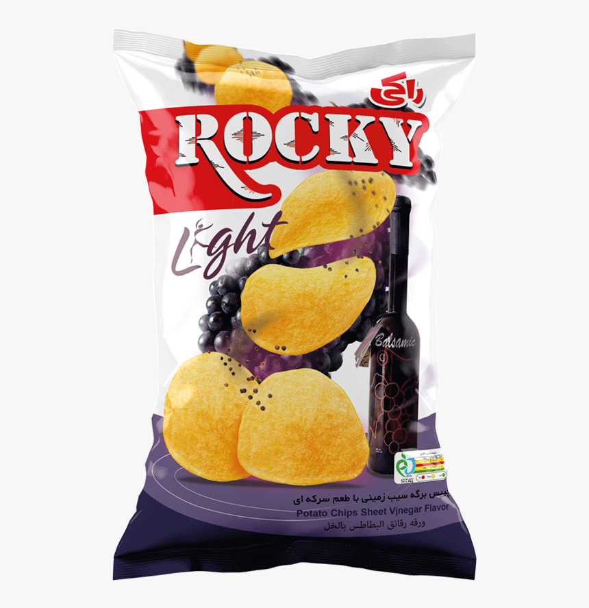 Rocky Light Potato Chips Vinegar Flavor - Rocky Chips, HD Png Download, Free Download