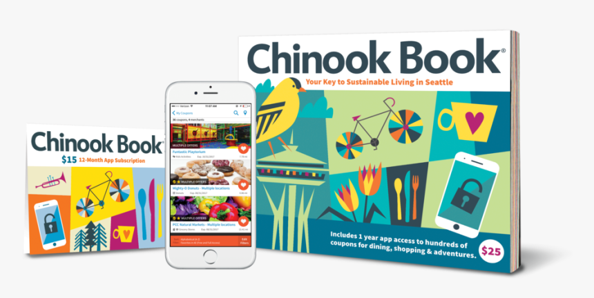 Seattle-book Phone App - Portland Chinook Book, HD Png Download, Free Download
