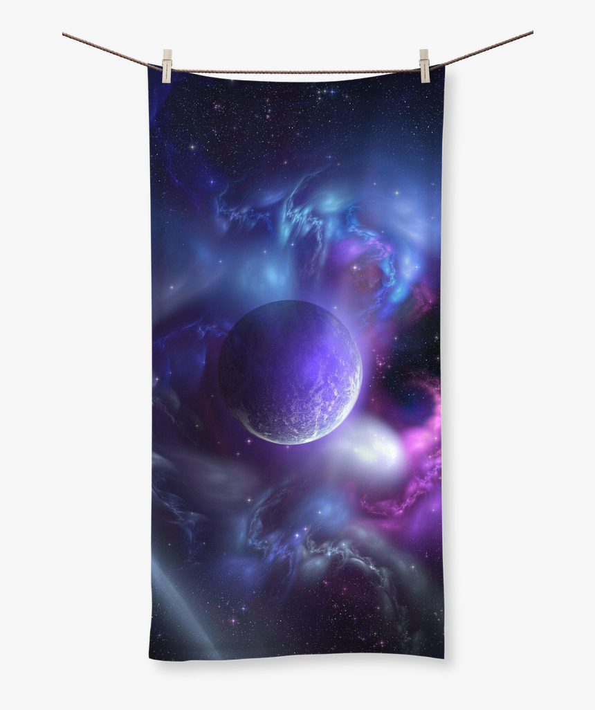 Purple Planet ﻿sublimation All Over Towel - Outer Space, HD Png Download, Free Download