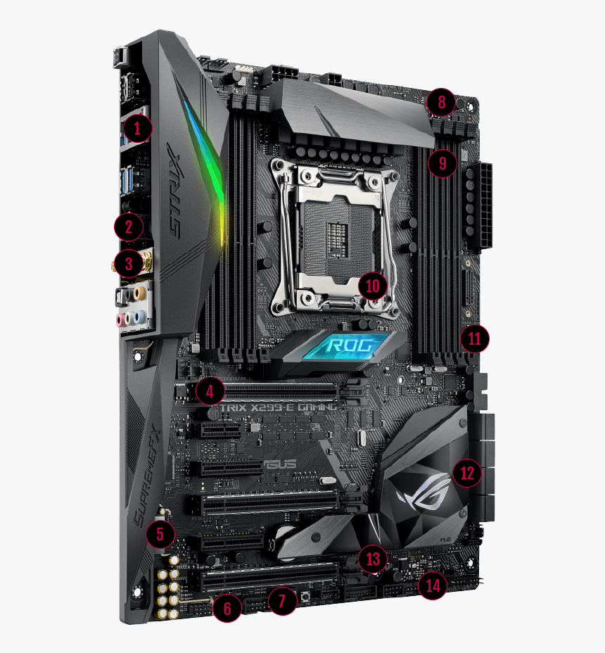 Asus X299 E Gaming, HD Png Download, Free Download