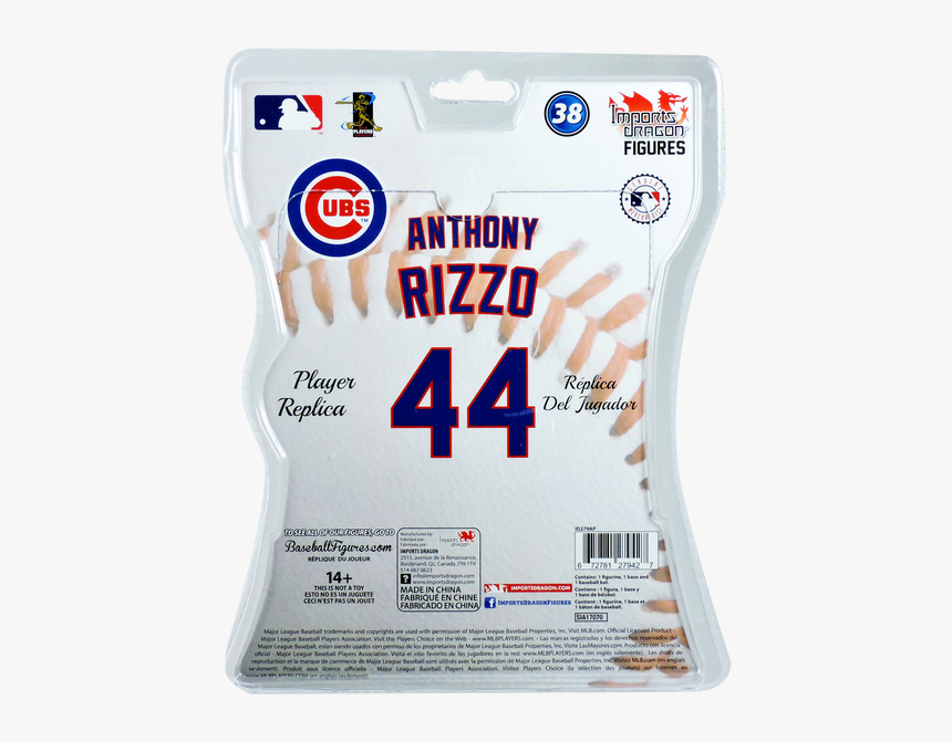 Anthony Rizzo 2017 Mlb - Chicago Cubs Rizzo Jersey, HD Png Download, Free Download
