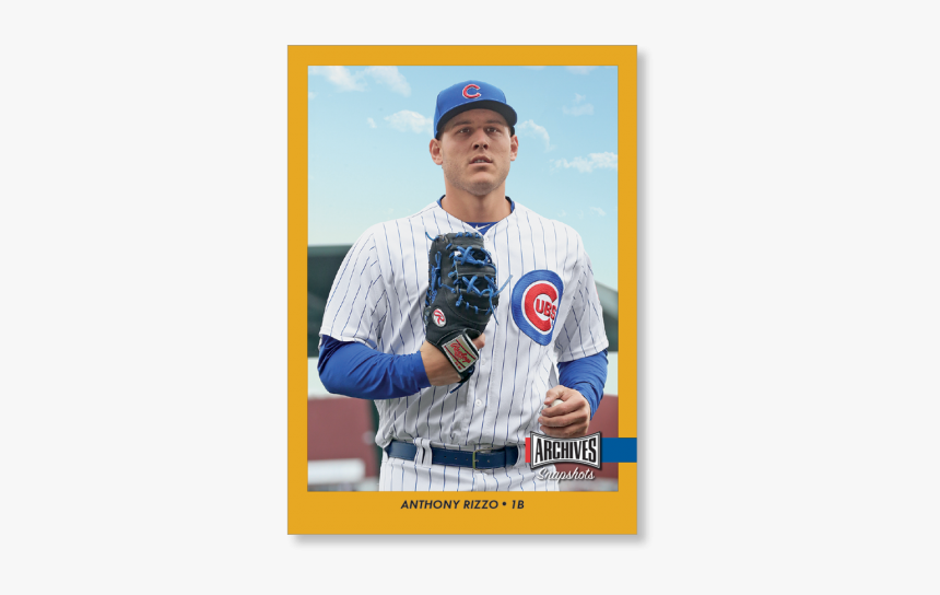 Anthony Rizzo 2017 Topps Archives Snapshots Gold Ed - College Baseball, HD Png Download, Free Download